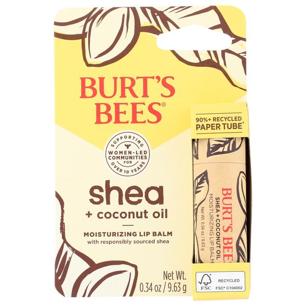 BURTS BEES Shea & Coconut Oil Lip Balm, 0.34 OZ