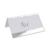 Neviti 776544 Place Cards, White/Silver
