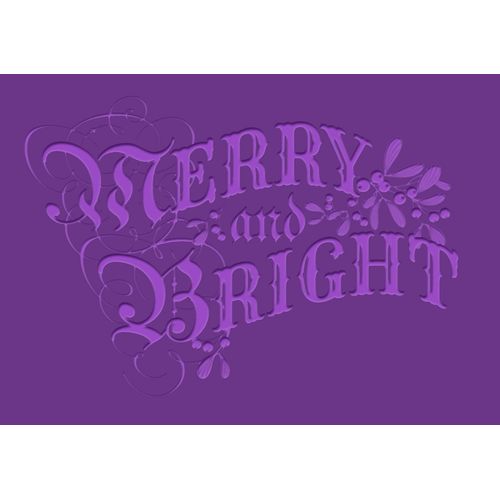 Gemini Merry and Bright 3D Embossing Folder, 5 x 7-Inch
