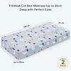 Yukkidds Cot Sheets 140 x 70 Fitted Cot Bed Sheets 2 Pack Toddler Bed Sheets Super Soft & Breathable Microfiber Dark Blue