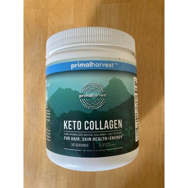 Primal Harvest Keto Collagen Peptides Powder & MCT Oil Powder, 30 Servings