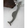 False Eyelashes Clip Tweezers Applicator Aid Forcep Tools - Stainless Silver-New