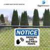 Keep Off Rocks ANSI Warning Sign Metal Plastic Decal