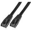 Lead, Flat CAT 5E, LSOH, Black 0.2M, Ethernet Cables & Assemblies Qty X 1