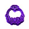 Engagement Ring Cookie Cutter and Stamp (Medium - 8cm)