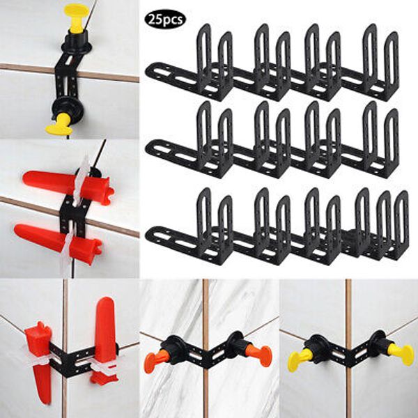 25PCS Tile Leveling System Clips Male Angle For Floor Wall Tile Leveler Spacers