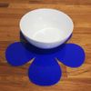 Daisy Placemat Set - Gloss Turquoise 4 Placemats Standard 28cm