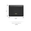 Fossil Women Logan Tri-Fold Wallet, Black, Small