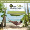 VILLEY Hammock Tent Rain Fly, Octagonal Waterproof Camping Tarp Green