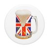 "British Flag Union Jack Beer Mug" funny graphic design PopSockets Swappable PopGrip