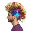 Adults' Spiky Mike Multicoloured Punk Wig