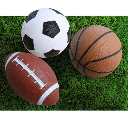 HNJZX Rubber Ball Toddler Basketball Toy Soccer Ball Rugby Ball Basketball Football Baby Toy Ball Sport Mini Ball Set of 3