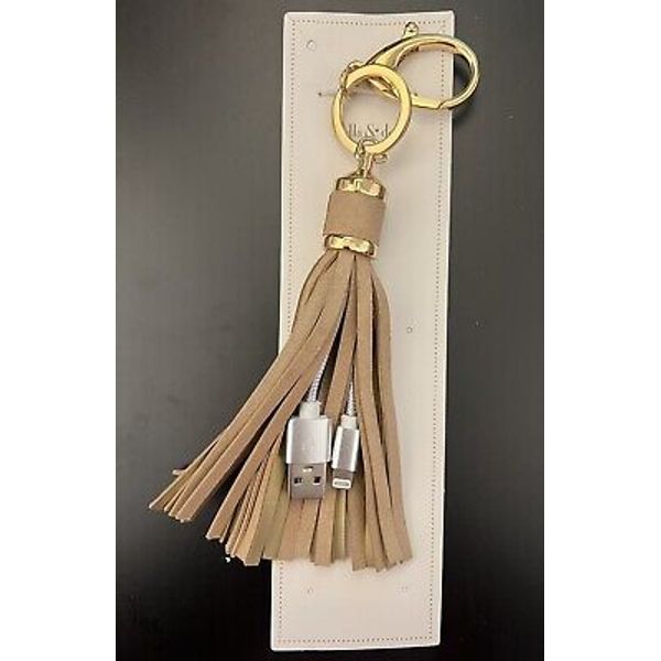 Stella & Dot On The Go Tassel Charger Bag Charm Brand New In Original Package