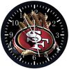 San Francisco 49ers Wall Clock 12" Large Personalized option adding names F126