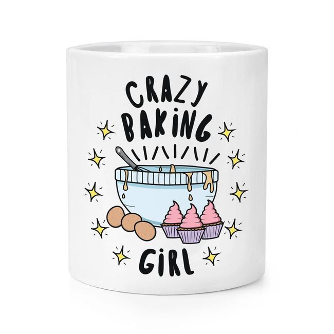 Crazy Baking Girl Stars Makeup Brush Pencil Pot