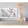 Personalized 2 Year Anniversary Gift Sign – Custom Couple’s Names | Solid Wood R