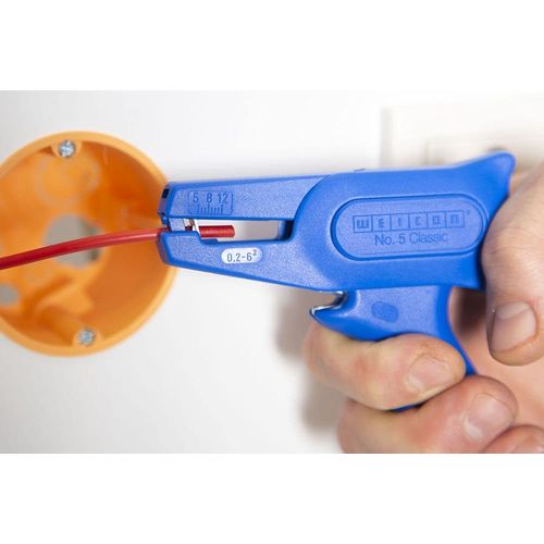 WEICON Tools No. 5 Classic Automatic Wire Stripper for Cables from 0.2 - 6 mm², Made in Germany