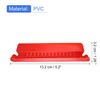 sourcing map Hanging File Folder Tabs, 4 Inch Insertable Tabs and Inserts Plastic Clear File Organizer Labels Filing for Folder Quick Identification, Red, 100 Pcs