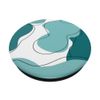 Aesthetic Cute Boho Cow Pattern - Green Blue White Turquoise PopSockets Swappable PopGrip