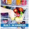 Medium Pack Of 8 Clear Pantry Storage Container Set With Handles