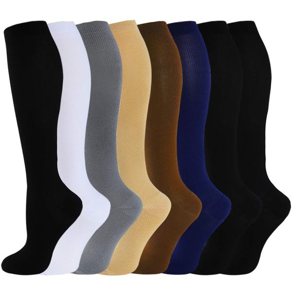 Compression Socks for Women & Men Circulation-Compression Socks 20-30 Mmhg-Best for Running,Medical,Nurse,Travel,Cycling