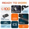 Delton 90X Wireless Noise Canceling Bluetooth Headset with Carrying Case - Black