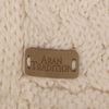 Aran Traditions Cream White Cable Knit Scarf(Size: One size)