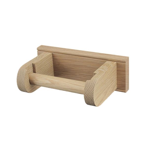 Oak Toilet Roll Holder