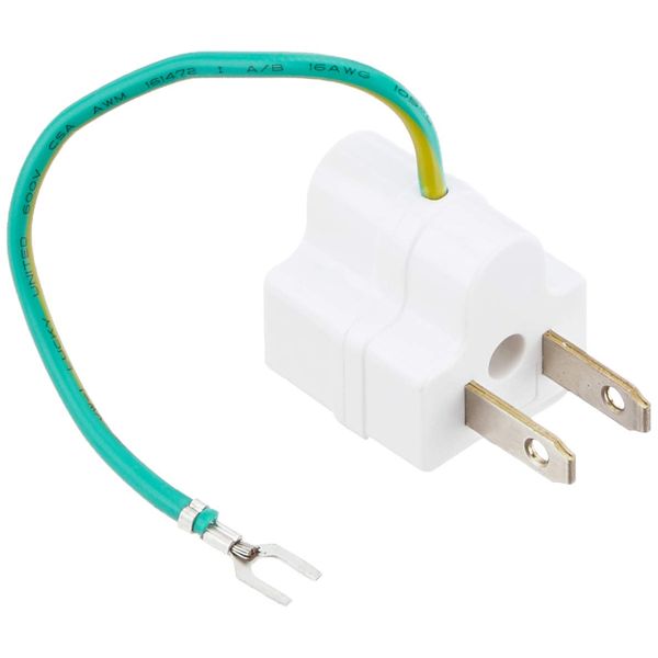 BUFFALO BSTAPA01WH 3-Pin to 2-Pin Conversion Adapter, White