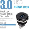 PENGLIN 2 x USB 3.0 female to male mounting socket, USB 3.0 type A panel mount adapter, USB 3.0 pass-through adapter converter