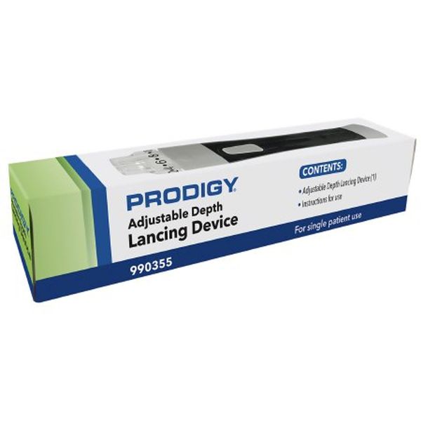 Prodigy Diabetes Lancing Device with Adjustable Depth 1 Count (Pack of 2)