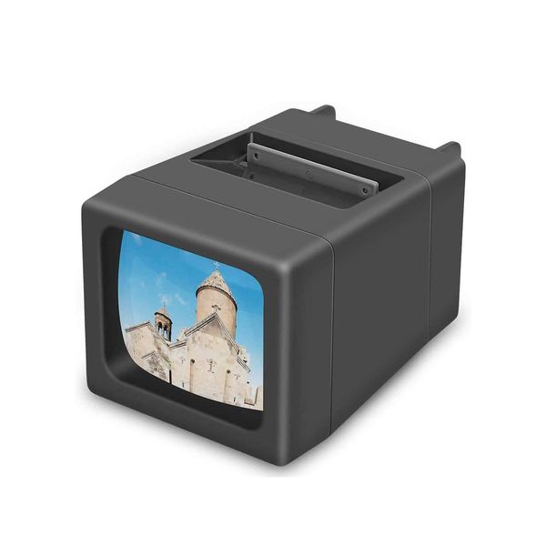 Rybozen 35 mm Slide Viewer Illuminated Slide Projector for for 2X2 & 35mm Photos & Film