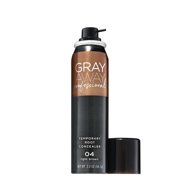 Gray Away Professional Temporary Root Concealer Touchup Spray, Light Brown 2 oz