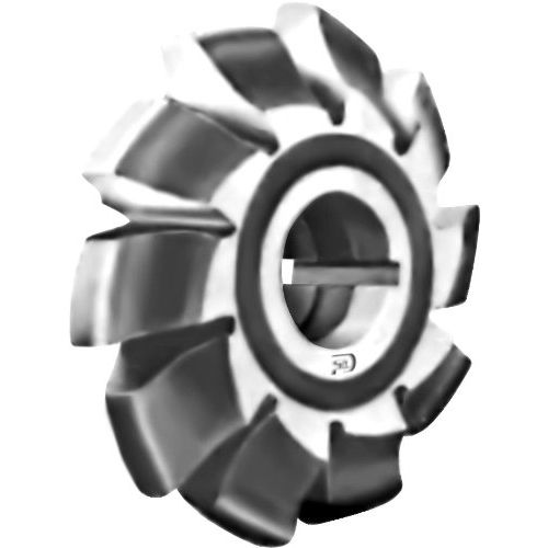 F&D Tool Company 13017 Involute Gear Milling Cutter, High Speed Steel, Form Relieved, 14 1/2 Degree Pressure Angle, 5 Cutter Number, 14" Diametrical Pitch, 7/8" Hole Size, 2 1/8" Diameter