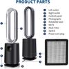 2Pack HealSmart Compound Replacement HEPA Filter for HIFANXBLADELESSPUR35GS