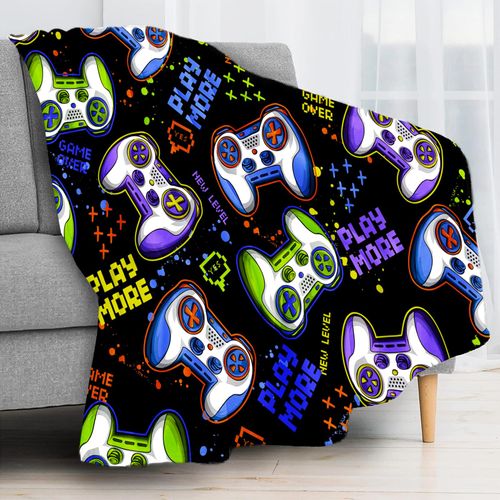 Cool Game Throw Blanket Lightweight Flannel Throw Classic Game Soft Comfy Plush Blanket for Home Decor Perfect for Sofa Office Traveling Camping Home (Cool Game,50x60in)