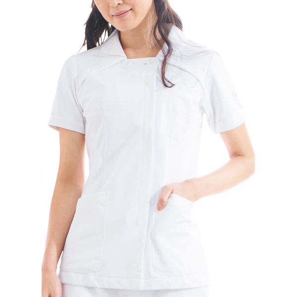 Wacoal HI Collection HI207 Women's Scrubs, White Coat, Medical Tunic, white