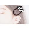 Aceti Hair Rubber Braided Stylish Cute (White, Black)