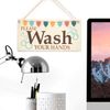 Please Wash Your Hands Sign - Bunting Design Bathroom Plaque