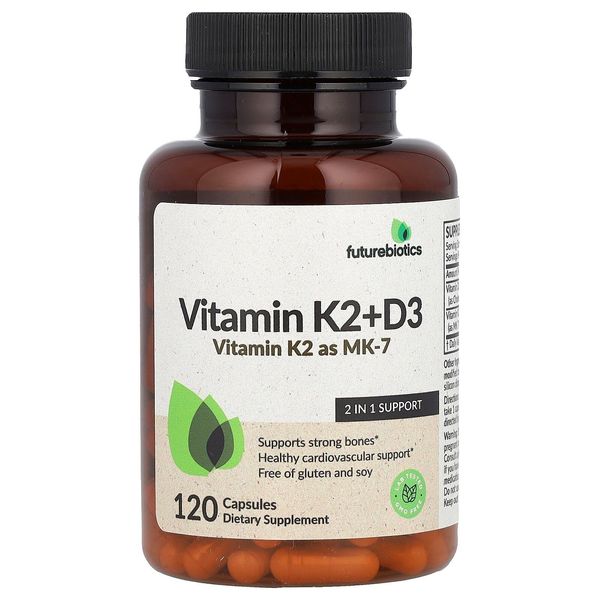 Vitamin K2 + D3 , 120 Capsules
