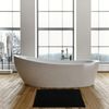 MSV Bath Mat, Black, 60 x 40
