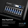 Capri Tools 3/8 in. Drive Torque Adapter Set, 12-Point Box End, Metric, 10-Piece
