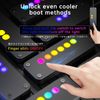 PC Case Power Switch, Touch Slide Switch, 2m Case Power Button Extension Cord, 6pcs RGB Light Effect LED