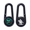 Azeeda 'Boy Riding Velociraptor' Compass Keyring (KC00035796)