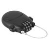 Combination Lock Cable Lock Padlock with 3 Digit Numeric Code, 80CM Extendable Cable, Heifer Shape, Customized Safety Lock for Suitcase Stroller Luggage Laptop(Black)