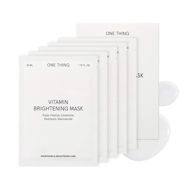 One Thing Facial Sheet Mask 1 Set 5 Sheets (Vitamin Brightening Mask)