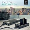 CELLONIC Smart & Fast LP-E10 Dual Charger compatible with LC-E10 Charging Cable USB Power Supply