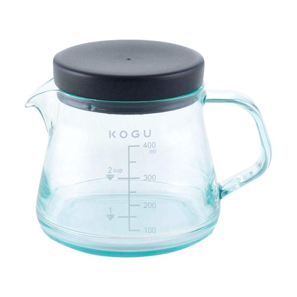 KOGU 42882 Shimomura Co., Ltd. Break-resistant Coffee Server, 13.5 fl oz (400 ml), Made in Japan, Resin, Tritan, Dishwasher Safe, Microwave Safe, Lightweight, Scale Included, Outdoor Gift,