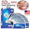 28PCS 5D Teeth Whitening Strips Tooth Rapid Bleaching White Strips Teeth White