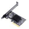 NFHK USB 3.2 Gen2 Type-E 20Gbps Front Panel Socket to PCI-E 4X Express Card Adapter for Desktop Motherboard
